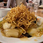 南海飯店 - かたい焼ソバの麺