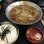 安曇野 - 鴨なんばんセット　