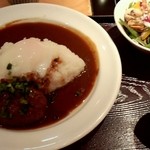 はな紋 - 国産牛ハンバーグ＆カレー１，０８０円