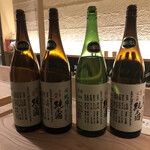 悦凱陣と自然ワイン　トリコ - 悦凱陣 純米酒 山廃 美山錦 無濾過生 (右)