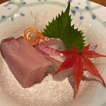 日本料理 瀬戸内 - お造り(寒鰤/天然鯛)