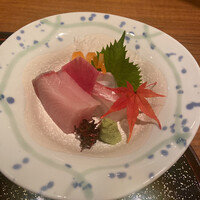 日本料理 瀬戸内 - お造り(寒鰤/天然鯛)