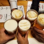 酒肴 新屋敷 - カンパーイ！色々