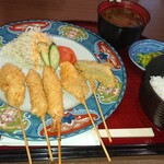 Kushikatsu Kamitaka - 串かつ定食