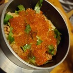酒肴 新屋敷 - イクラごはんとタケノコ