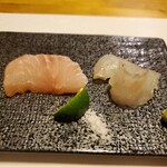 酒肴 新屋敷 - いしがき鯛とヒラメ