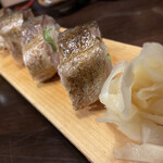 Shundokoro Tsurunoya - 炙り鯖の棒寿司