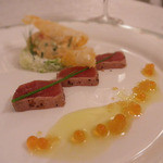 S.S.コロンビア・ダイニングルーム - 鮪のマリネ、ズワイ蟹とアボカドのサラダ添え