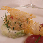 S.S.コロンビア・ダイニングルーム - 鮪のマリネ、ズワイ蟹とアボカドのサラダ添え