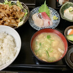 Yamao - 生姜焼き刺身定食