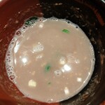 中華蕎麦 とみ田 - スープ割、今日はあっさり目