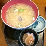 新海 - あら汁と小鉢　2012/12/17