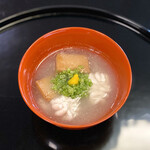 柏屋 大阪千里山 - 雲子酒煮 生麩煮 吹雪仕立て