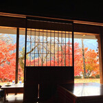 サトノエキ カフェ - 店内から外 （2021.11）