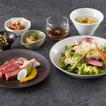 Salad & Yakiniku (Grilled meat) set