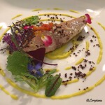 カーサ・デル・チーボ - 鰆の瞬間燻製とﾍﾍﾟﾛﾅｰﾀ