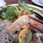 グリーティング - エリンギ、一度揚げてて香ばしい