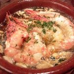 尾道中華そば ボラーチョ - 海老のアヒージョ