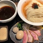 鴨出汁中華蕎麦 麺屋yoshiki - 特製鴨出汁手揉み醤油つけ蕎麦