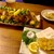 ウドンスタンド五頭 - 料理写真:鶏天ネギおろしポン酢と牡蠣の天ぷら