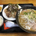 ラーメンハウスらいおん  - 味噌とんこつラーメンの昼定食