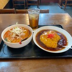 Yo uryuu - ラーメンセット(四川ラーメン、天津飯)