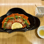 ひさご寿し - 赤こんにゃくのレバ刺し風