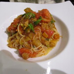 伊酒リア - 「フルーツトマトの冷製カッペリーニ」（1,210円）