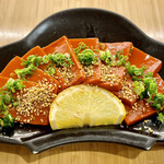 ひさご寿し - 赤こんにゃくのレバ刺し風