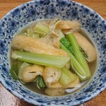 金田 - 小松菜と油あげ煮
