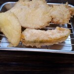 Tempura Shokudou Waka Taka - 豚肉、南瓜、玉ねぎ