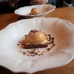 ル レストラン - ★デザート（温かいカステラ&キャラメルアイス）♡これが口の中で一つに◎