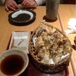 手打ち蕎麦 寺田家 - キノコ天麩羅