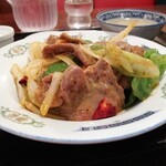 梅里 - 牛タンのピリ辛炒め定食¥800