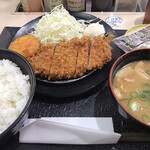 松のや - 得朝ロースかつ定食・コロッケ