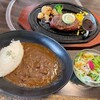 肉の万世 - 料理写真:黒毛和牛ビーフカレー、あら挽きステーキハンバーグ