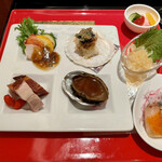 中国料理 カリュウ(ヨコハマ グランド インターコンチネンタル ホテル) - 焼物入り前菜の盛り合わせ　　2021.11