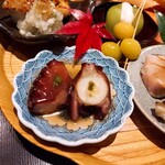炭火割烹 白坂 - ⚫八寸「タコの柔らか煮」