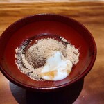 炭火割烹 白坂 - ⚫「水餅 きなこ   福岡のマスカルポーネ」