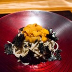 炭火割烹 白坂 - ⚫「十割そば　雲丹」