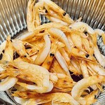 カネヒデ小林商店 - 釜揚げの桜海老はそのまま＆山葵醤油でいただきました　翌日の夕飯はパスタで！