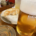 餃子坊 豚八戒 - 生ビールと羽根付き焼き餃子