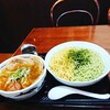 ダボハウス - 梅塩チャーシューつけ麺。二色盛り(特盛)