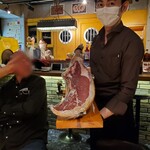 海鮮 イタリアンバル ルチアーノ - こちらの生ハムです！