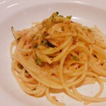 トラットリア フェルマータ - 赤いかと自家製カラスミのペペロンチーノ