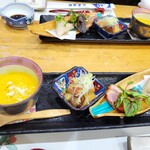 玄海鮨 - 前菜４種。