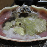旬魚 たつみ - かにみそ甲羅焼き