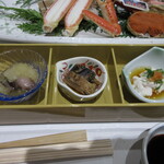 旬魚 たつみ - 小鉢珍味三種
