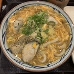 丸亀製麺 - 牡蠣たまあんかけ【2021.12】