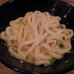 うどん 慎 - 釜玉うどん（玉子を混ぜたところ）